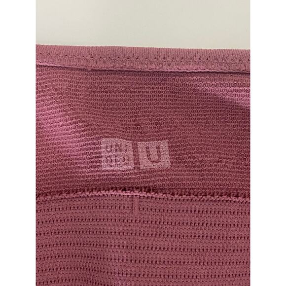 UNIQLO U Women's Pink Straight-Neck Ribbed-Hem Sport Bra SZ S - Picture 8 of 10